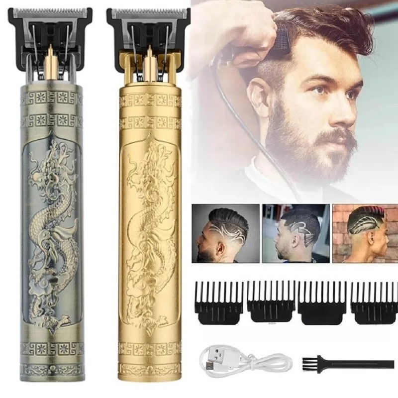 Men'S Grooming Guide - Elektryczny trymer do brody T9, bezprzewodowa