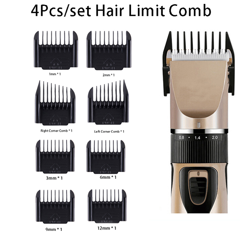 Men'S Grooming Guide - Zestaw 4 grzebieni do strzyżenia włosów,