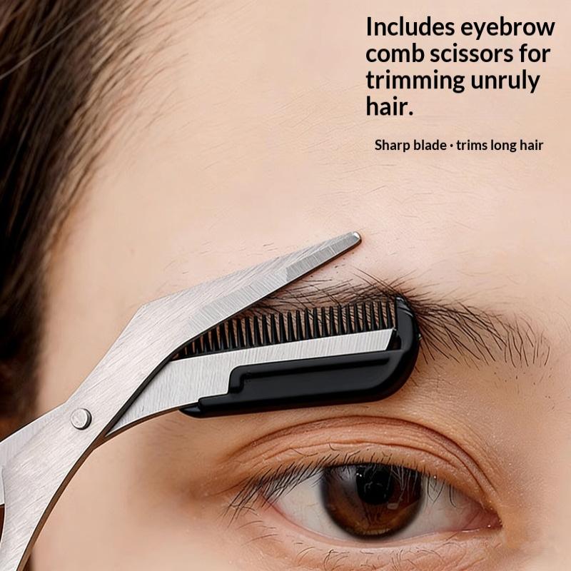 Men'S Grooming Eyebrow Shape - Zestaw do stylizacji brwi ze stali