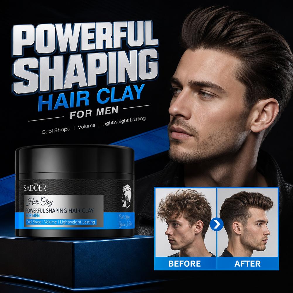 Men Grooming Usa - Matowa glinka do stylizacji włosów, mocne
