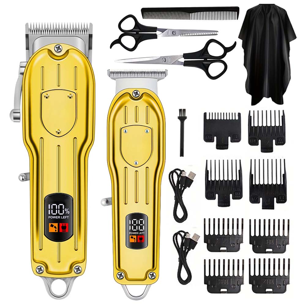 Men'S Grooming Guide - Profesjonalny bezprzewodowy zestaw do strzyżenia włosów