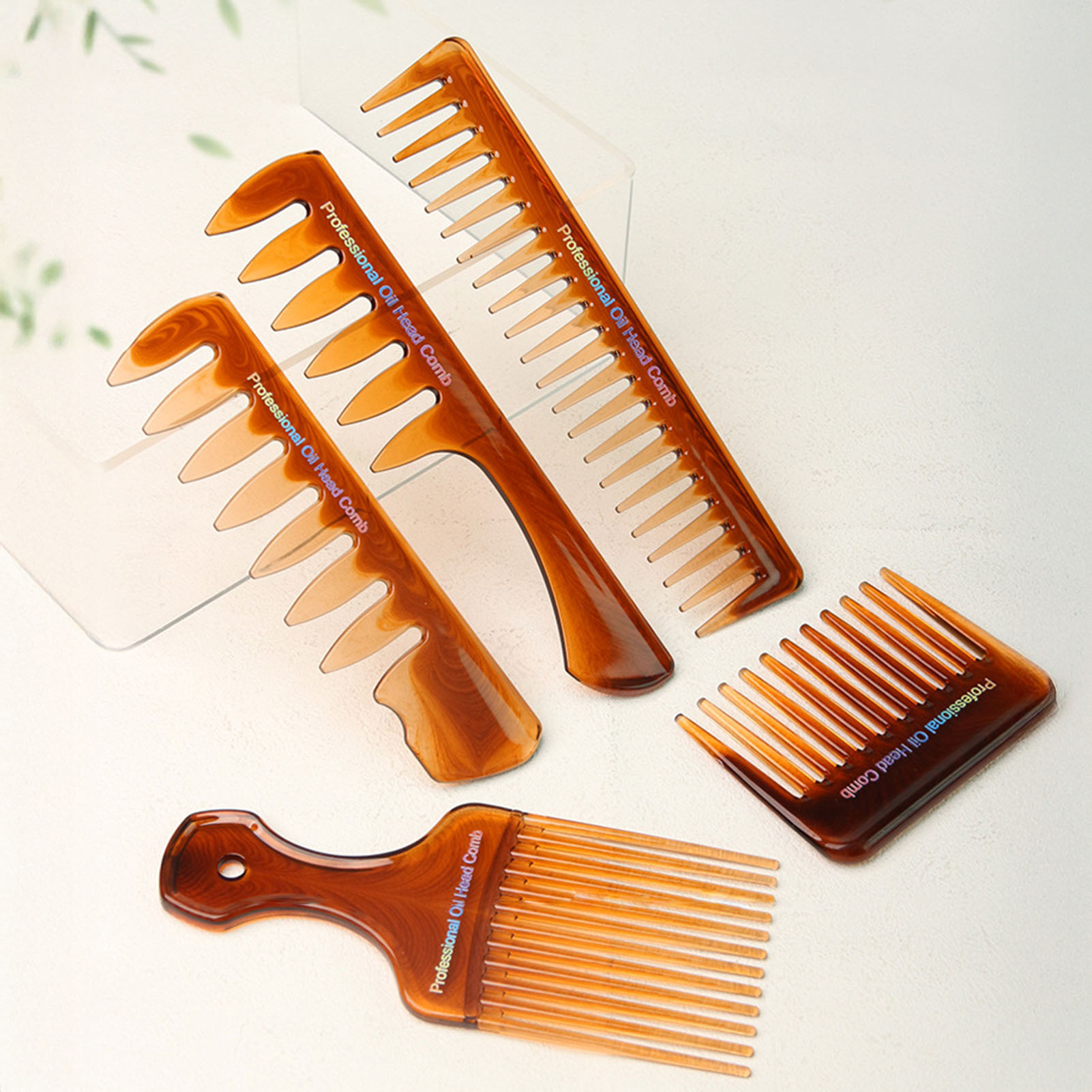 Mens Vintage Grooming Kit - Zestaw 5 grzebieni fryzjerskich w stylu