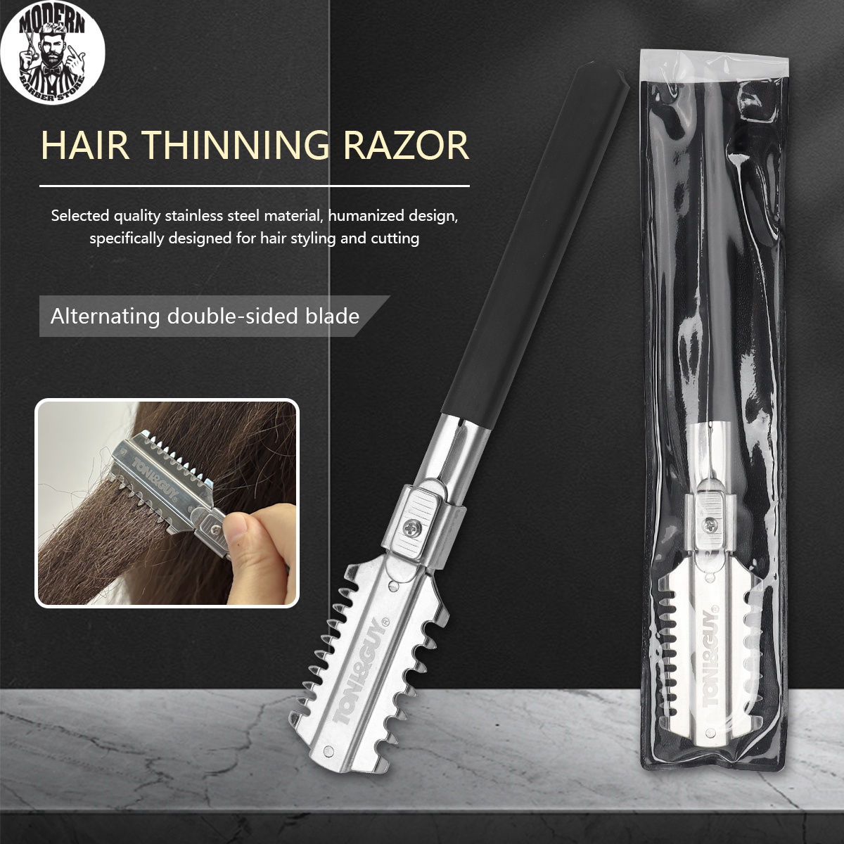 Men'S Grooming Trimmer - Ostrza do brzytwy fryzjerskiej dwustronnej, ręczne