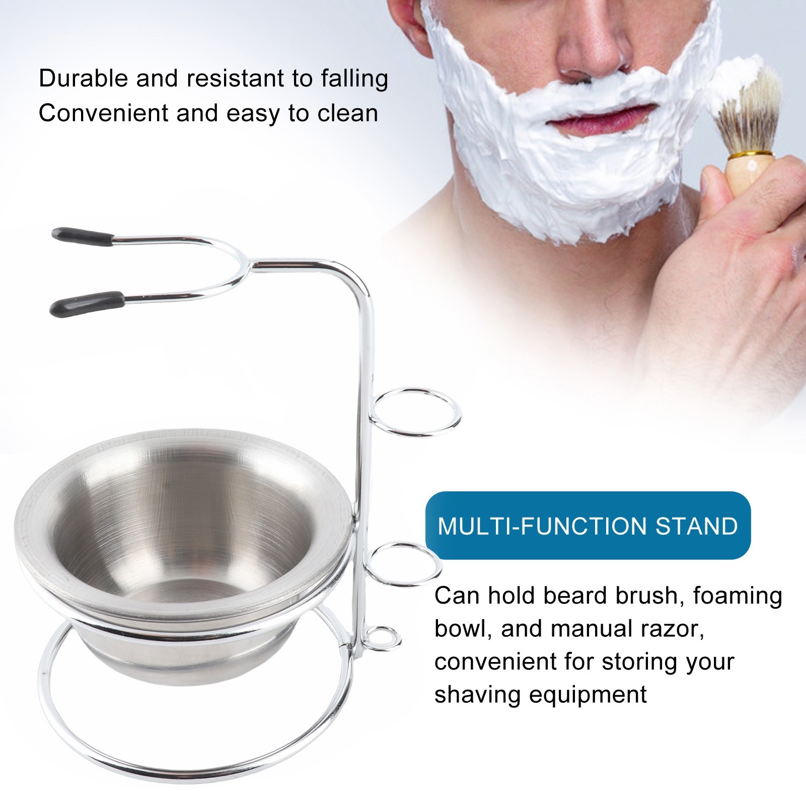 Zestaw do golenia: metalowy st – Shaving Brush Set recenzja i cena