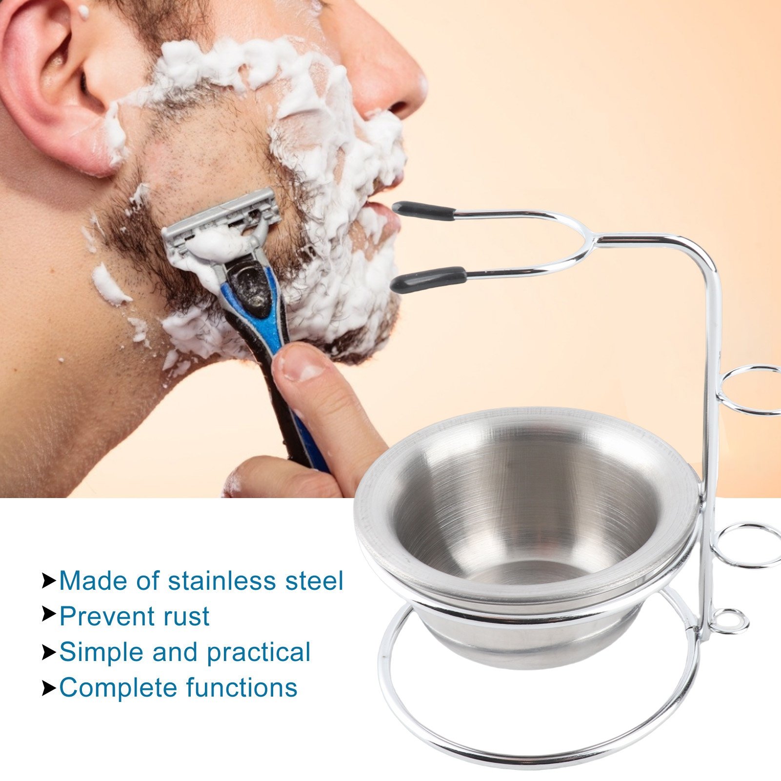 Zestaw do golenia: metalowy st – Shaving Brush Set recenzja i cena